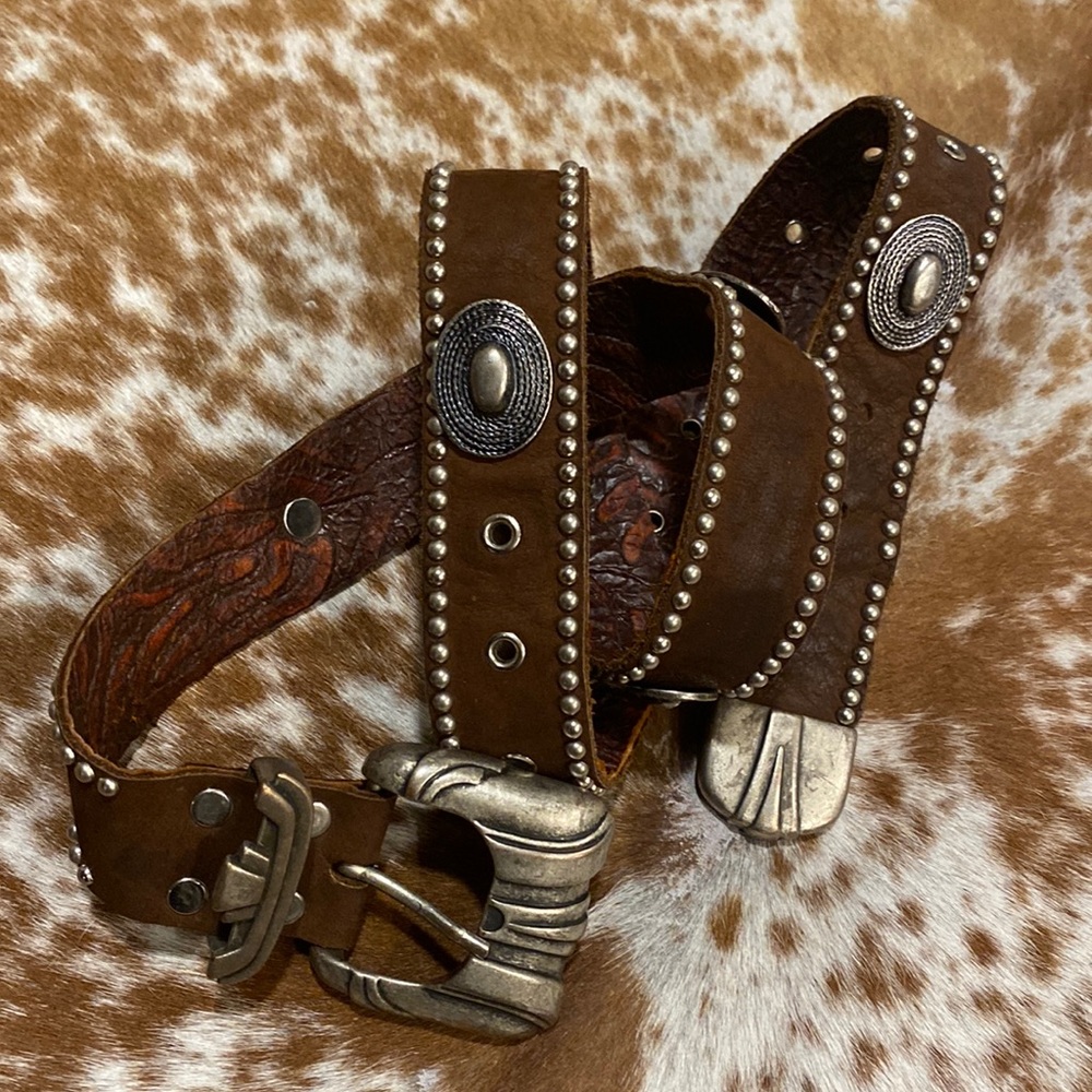 Sandcastle  studded Leather Belt